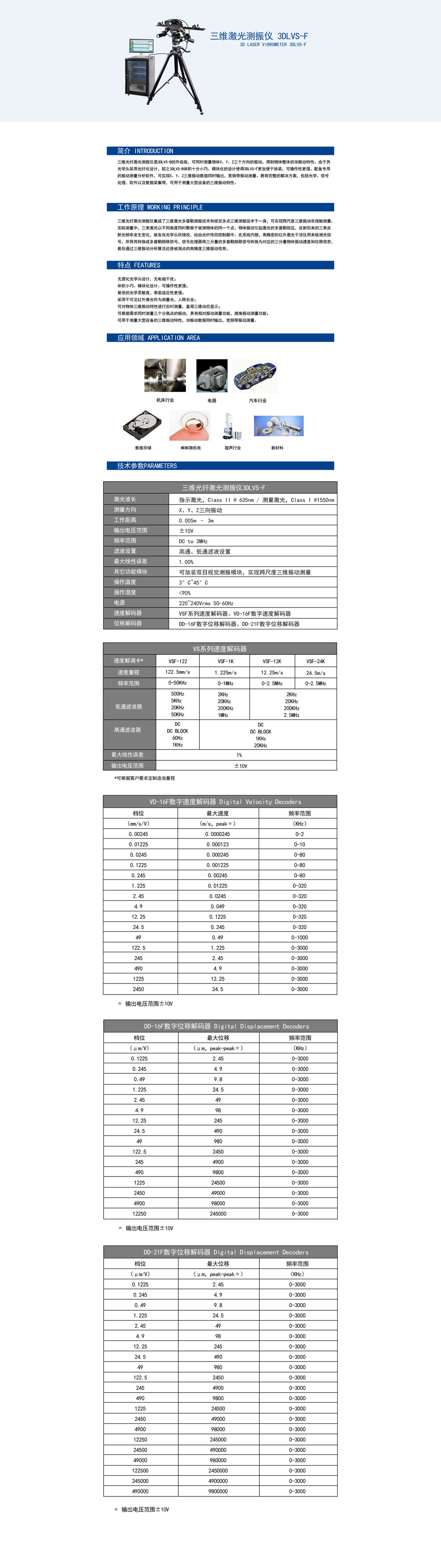 三維激光(guāng)測振儀3DLVS-B